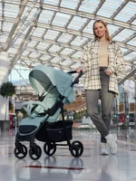 Коляска прогулочная Mowbaby Cross 2024 mint 1549220445