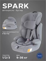 Автокресло Rant Basic Spark Next группа 1/2/3 (9-36 кг) Grey 1952356380