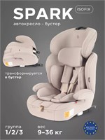Автокресло Rant Basic Spark Next Isofix группа 1/2/3 (9-36 кг) Beige 3985604