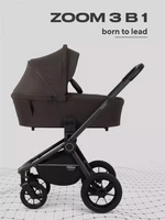 Коляска 3 в 1 Mowbaby Zoom PU Shine brown 2025188151