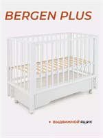 Кроватка Rant Bergen Plus маятник Cloud white 1564667377