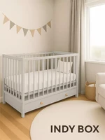 Кроватка Rant Indy Box маятник Crystal beige 770795167