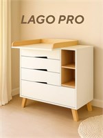 Комод пеленальный Rant Lago Pro 80/4 с органайзером Cloud white 460052302