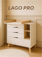 Комод пеленальный Rant Lago Pro 80/4 с органайзером Crystal beige 1929926328
