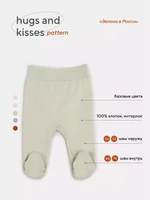 Ползунки Rant Hugs and kisses Pattern green 3173/3373 2029331909