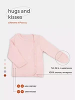 Распашонка Rant Hugs and kisses Soft pink 5372/5472 1564325301