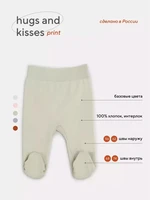 Ползунки Rant Hugs and kisses Print Dino green 3174/3374 1350982036