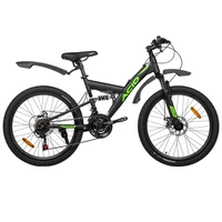 Велосипед 24' ACID F 440 D Black Flat/Neon Green 2026 435391110