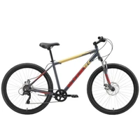 Велосипед Stark'23 Respect 26.1 D Microshift серый/красный/желтый 1780389566