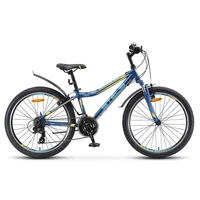 Велосипед Stels Navigator 24" 410 V 21 sp V010 Темно-синий/Желтый (LU091557) 106972867