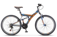 Велосипед Stels Focus 26' V 18 sp V030 Темно-синий/Оранжевый (LU086305) 2036594836