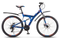 Велосипед Stels Focus 27,5' MD 21 sp V010 Синий/Неоновый-красный (LU089832) 2020038188