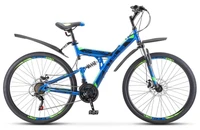 Велосипед Stels Focus 27,5' MD 21 sp V010 Синий/Неоновый-зеленый (LU089832) 1178873816