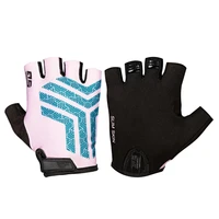Велоперчатки STG Slim Skin розовый с синим 832530641