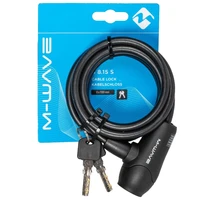Трос-Замок M-WAVE 8х1500мм, автом.,силиконовый черный (5-231010) 999285009