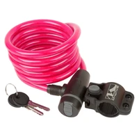 Трос-Замок M-WAVE 10х1800мм, с защ. колпачком, розовый (5-233868) 1125462457