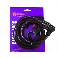 Замок противоугонный KLONK 12x1200 мм, трос, 12мм, кодовый, черный 10332 1228589011