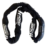Цепь-Замок HORST 6х1500мм кодовый черный (09-100248) 314013973