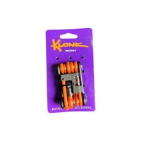 Набор ключей складной KLONK PROTECT 11in1 2/2.5/3/4/5/6/8мм с выжимкой, мультитул, оранжевый/10522 1535557758