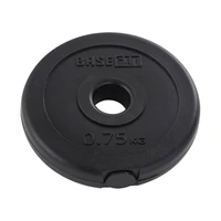 Диск пластиковый BASEFIT BB-203, 26 мм, 0,75 кг, черный 2007631449