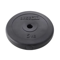 Диск пластиковый BASEFIT BB-203, 26 мм, 5 кг, черный 1733824834