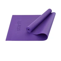 Коврик для йоги и фитнеса STARFIT FM-101 PVC, 0,4 см, 173x61 см, фиолетовый 207910190