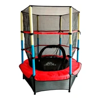 Батут DFC JUMP KIDS 55' красн/желт/син, сетка (137см) 1750712024