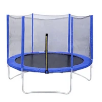 Батут DFC Trampoline Fitness 14ft наружн.сетка, синий (427см) (два короба) 1365784698