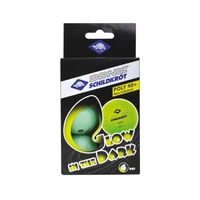 Мячики для н/тенниса DONIC GLOW IN THE DARK 40+, 6 шт, (зеленые) 827704111