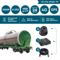 Комплект на 5 камер NSCAR BN501 FullHD_HDD+4G+GPS (по 969) 1739054262