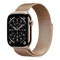 Apple Watch Series 11 + Cellular 46mm Gold Titanium Case with Gold Milanese Loop - S/M (MFD74ZP/A) 1489796737