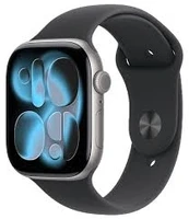 Apple Watch Series 11 46mm Space Grey Aluminium Case with Black Sport Band - S/M (MEV04X/A) 1947714580