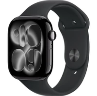 Apple Watch Series 11 46mm Jet Black Aluminium Case with Black Sport Band - M/L (MEUX4LW/A) 2006843456