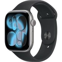 Apple Watch Series 11 46mm Space Grey Aluminium Case with Black Sport Band - S/M (MEV04LW/A) 362729334