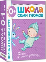 Школа Семи Гномов 0-1 год. Полный годовой курс (12 книг с картонной вкладкой). 244030677