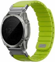 Силиконовый ремешок UNIQ Fluo для Garmin 26 mm (Dark-Lime) желто-зеленый 2118892078