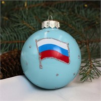 Шар "Триколор", 80 мм., в подарочной упаковке 156784031