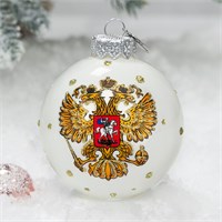 Шар "Герб России", 65 мм., в подарочной упаковке 1915900552