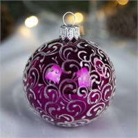 Шар "Вьюнок-веточка морозная", 65 мм., в подарочной упаковке 1263282601