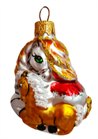 Ёлочное украшение "Лошадка с малышом", в подарочной упаковке, h-8 см 1266884903