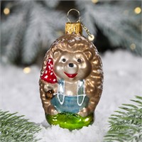 Ёлочное украшение "Лесной ёжик1", в подарочной упаковке h- 9,5 см 1787905391