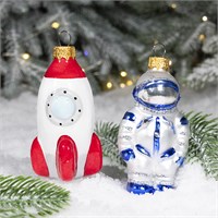 Набор ёлочных игрушек "Космический", из 2 фигурок, в подарочной упаковке 897918038