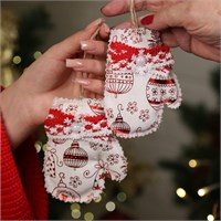 Елочное украшение текстильное - Варежка, 11*9 1403642008