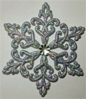 Елочное украшение "Снежинка кристалл" в ассортименте, 120*10мм 1973599203