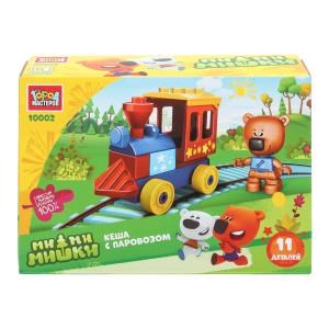 {{photo.Alt || photo.Description || 'Ми-ми-мишки конструктор большие кубики: Кеша с паровозом , 11 дет. Город мастеров'}}