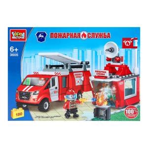 {{photo.Alt || photo.Description || 'Группа ГАЗ конструктор ПОЖАРНАЯ БАЗА с газелью, 180 дет. Город мастеров'}}