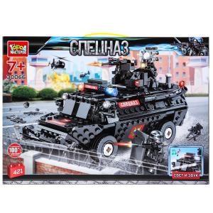 {{photo.Alt || photo.Description || 'Конструктор броневик-спецназа (свет и звук) , 421 дет. Город мастеров'}}