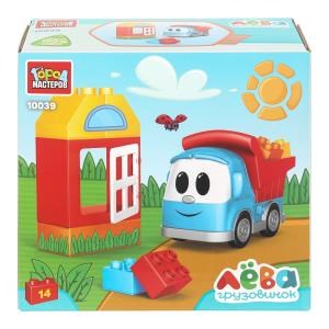 {{photo.Alt || photo.Description || 'Конструктор грузовичок лёва с домом, 14 дет. Город мастеров'}}