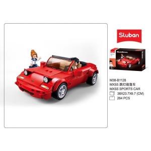 Конструктор пласт. машина с фигуркой, 264дет. в русс. кор. M38-B1128 (16)