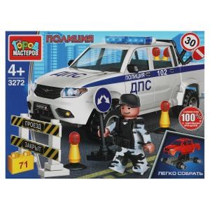 {{photo.Alt || photo.Description || 'Конструктор UAZ PICKUP патруль ДПС, 71 дет. Город мастеров'}}